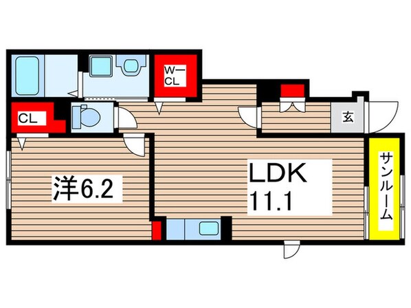 キャンディハウスⅡの物件間取画像